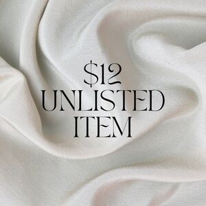 $12 Unlisted Item